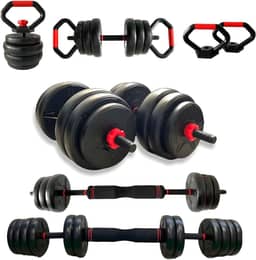 Kit Halteres Musculação Kettlebell 6 em 1 Peso 20kg Academia Odin Fit