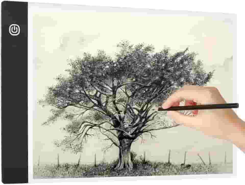 Prancheta de Desenho com Luz LED A3 USB – Mesa de Luz com 3 Níveis de Iluminação, Ideal para Desenho Técnico, Esboços, Desenhistas e Crianças Profissional Mesa Led A3 Desenho Transposição Premium