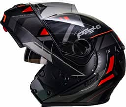 Capacete Peels U-RB2 Dynamic Preto Vermelho Fosco