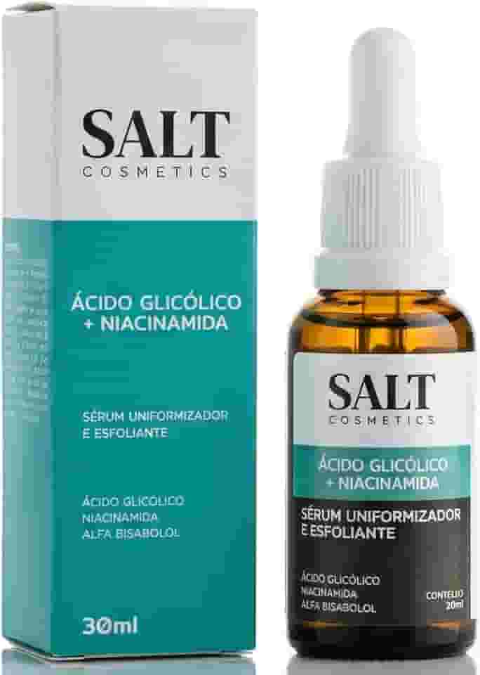 Sérum 10% Ácido Glicólico + 5% Niacinamida + 1% Alfa Bisabolol - Salt Cosmetics
