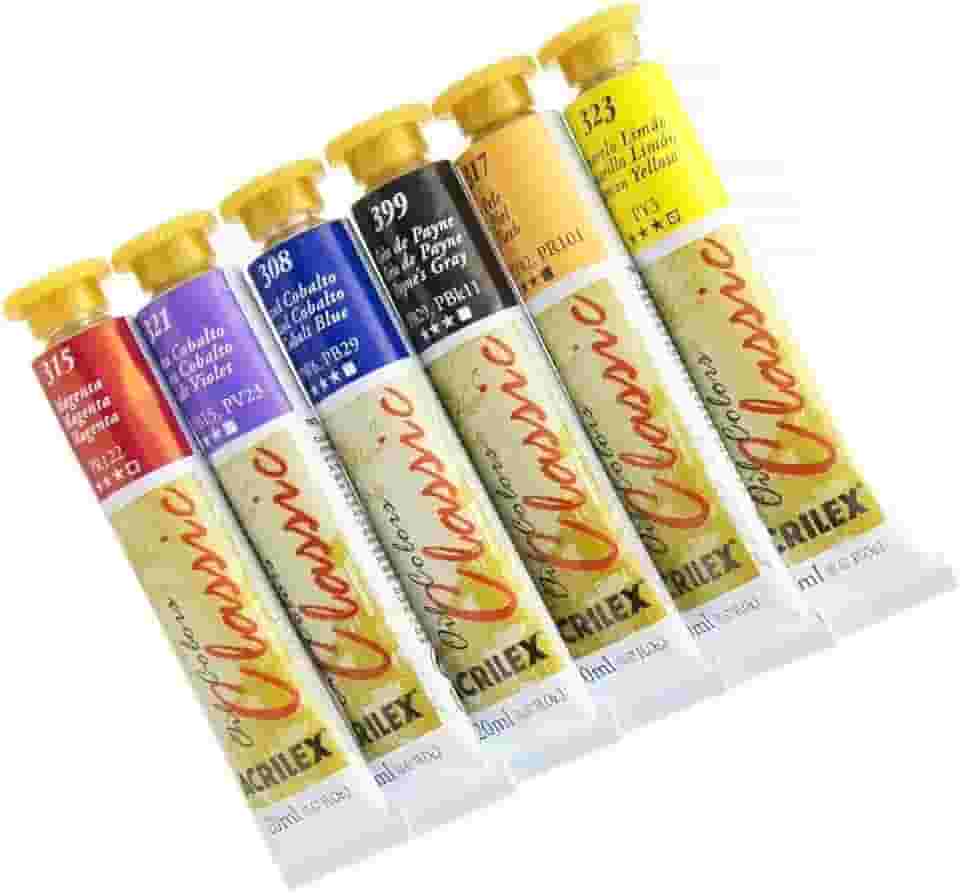 Kit 12 Tinta Oleo Acrilex Escolha As Cores