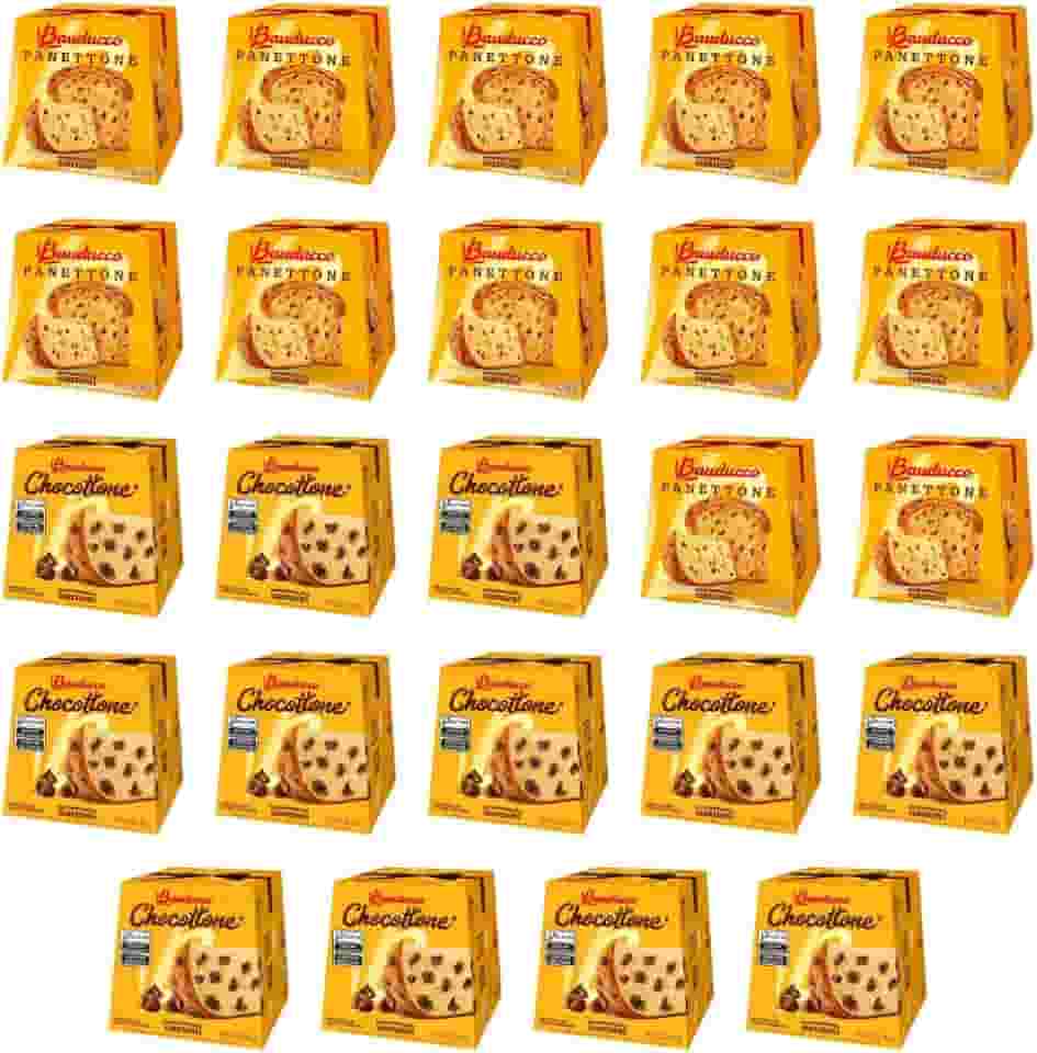 Kit 24 Mini - 12un Panettones 80g E 12un Chocottones 80g
