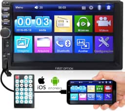 Central Multimídia Mp5 First Option 7810H Universal 2din Bt Usb Fm Leitor SD