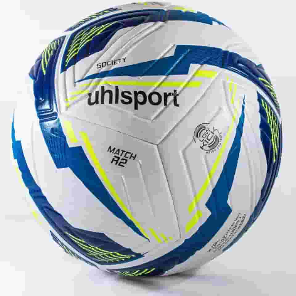 Bola Futebol Society Uhlsport Match R2 Grama Sintética Tamanho Oficial Profissional Alta Durabilidade Colada Resistente Treino Jogo Adulto Juvenil Masculino Feminino EVA Gramado Sintético Original