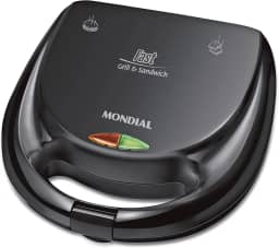 MONDIAL Sanduicheira Fast Grill & Sandwich, Preto, 750W, 110V - S-12