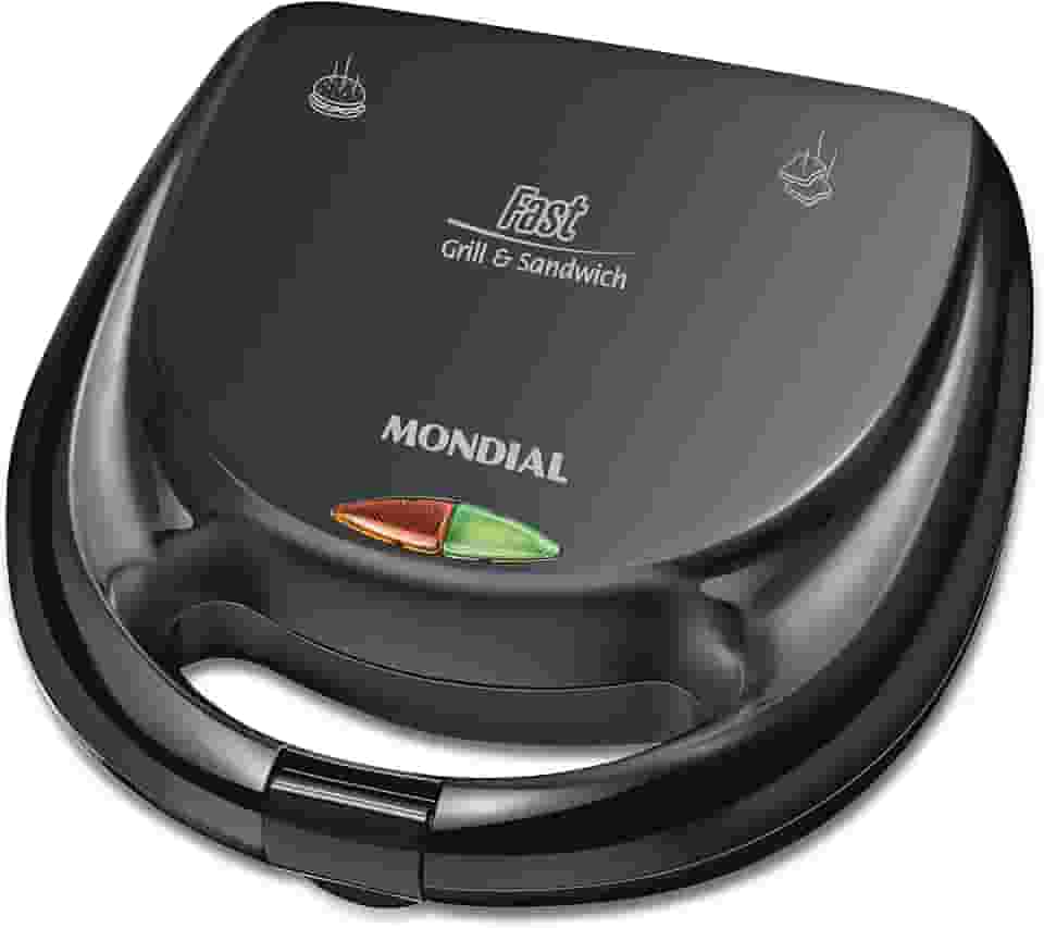 MONDIAL Sanduicheira Fast Grill & Sandwich, Preto, 750W, 110V - S-12
