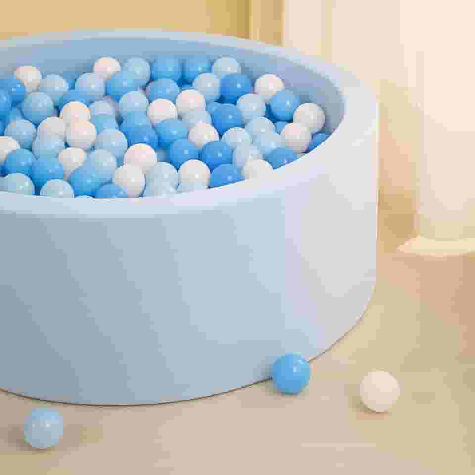 kids Piscina de bolinhas redonda de foam (azul)