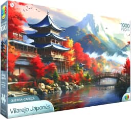 GGB Plast Quebra Cabeça Puzzle 1000 Peças Vilarejo Japonês
