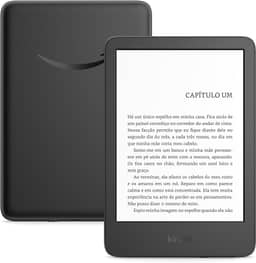 Kindle 16 GB (Geração mais recente) - Leve e compacto, com tela antirreflexo, trocas de página mais rápidas, luz frontal ajustável e bateria de longa duração - Cor Preta