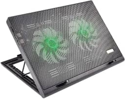 Cooler Para Notebook Warrior Power Gamer Led Verde - Ac267