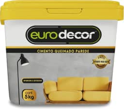 Cimento Queimado para Parede Pronto Eurodecor 5Kg (Cinza Grafite)