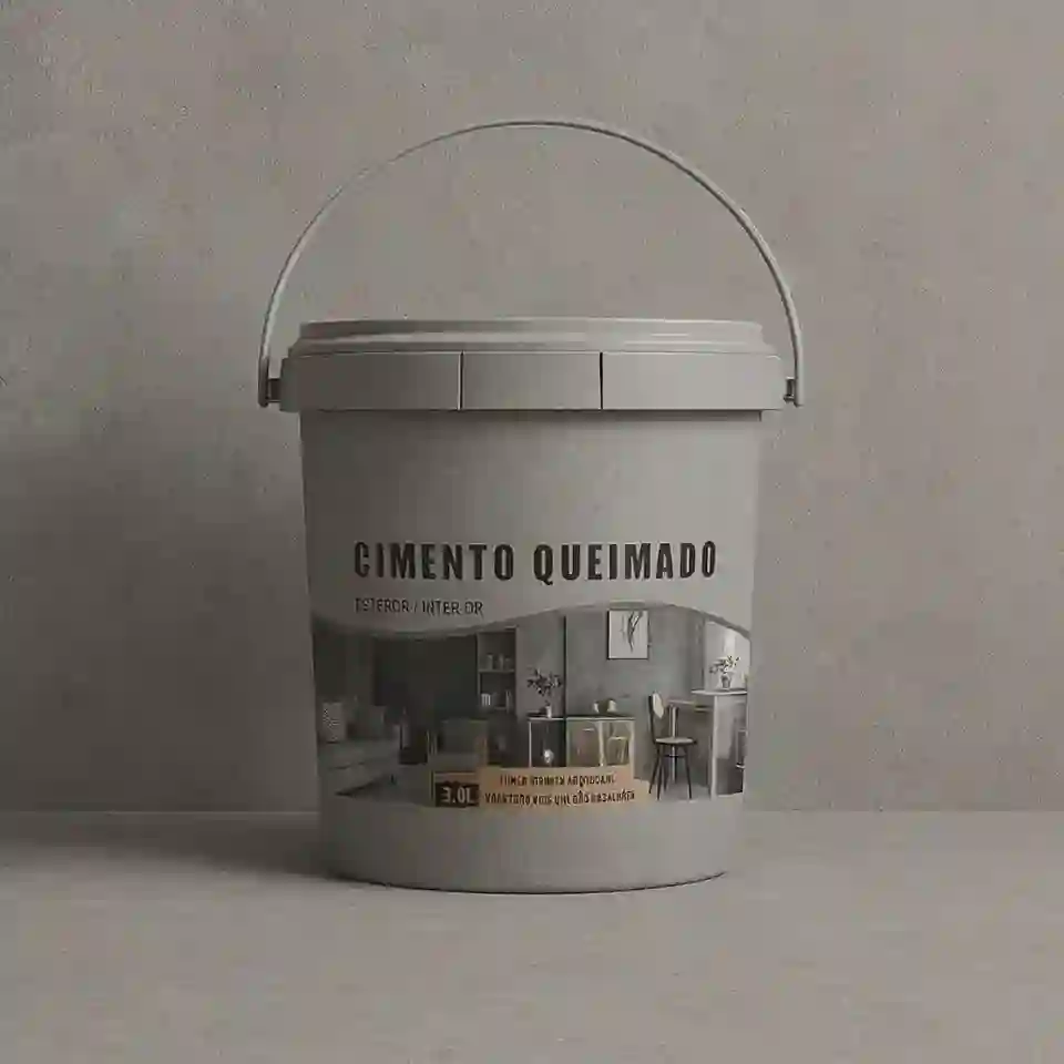 Revestimento Cimento Queimado Piso E Parede Pronto Pra Uso 5Kg