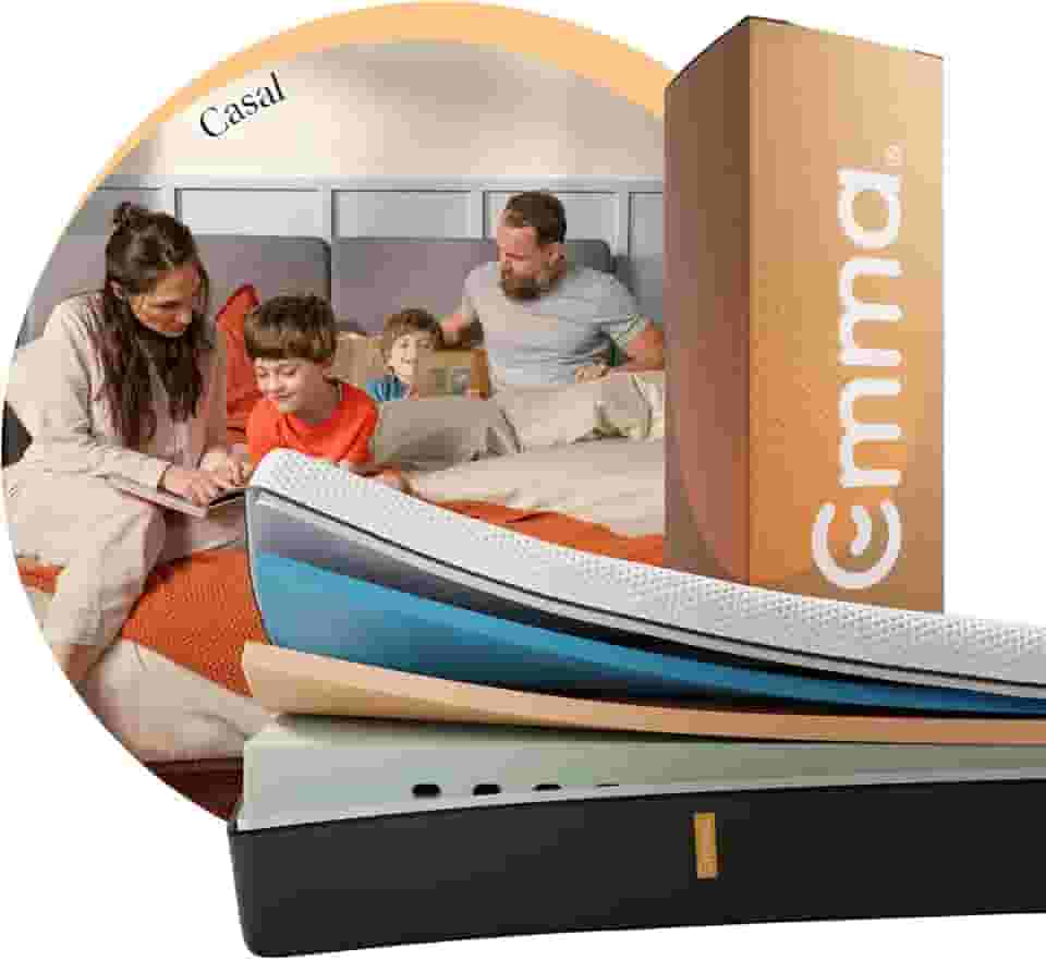 Colchão Casal Emma Original - 10 anos de garantia, certificação internacional - (138X188cm)