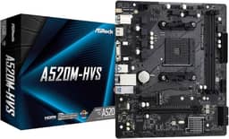 Placa Mãe AsRock A520M-HVS (AM4/DDR4/HDMI/VGA/M.2/USB3.2)