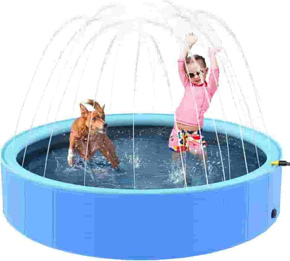 Splash Piscina Para Crianças e Pet Dobrável Antiderrapante Banheiras de Natação para Cães 120x30cm