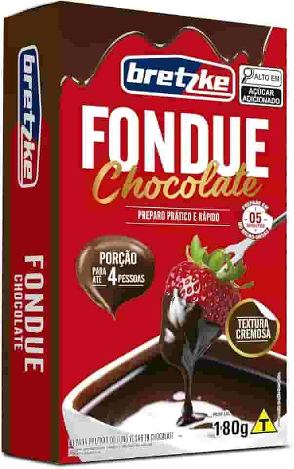 Bretzke – Mistura para Fondue Sabor Chocolate 180g | Preparo Rápido com Leite | Textura Cremosa e Sabor Intenso | Ideal para Sobremesas, Reuniões e Momentos Especiais