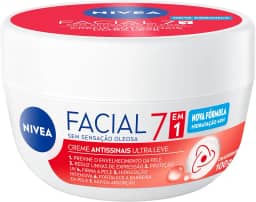 NIVEA Creme Facial Antissinais 100g - Sua fórmula com hidronutrientes e vitamina E é de rápida absorção, firma e reduz linhas de expressão e protege a pele contra os raios UVA/UVB