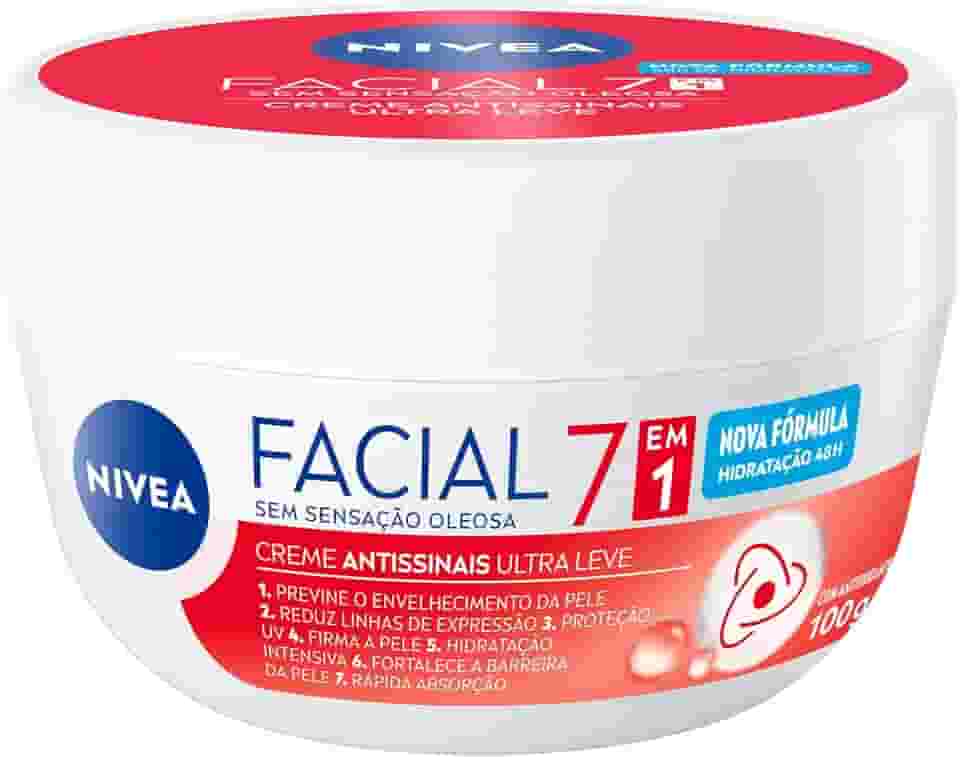 NIVEA Creme Facial Antissinais 100g - Sua fórmula com hidronutrientes e vitamina E é de rápida absorção, firma e reduz linhas de expressão e protege a pele contra os raios UVA/UVB
