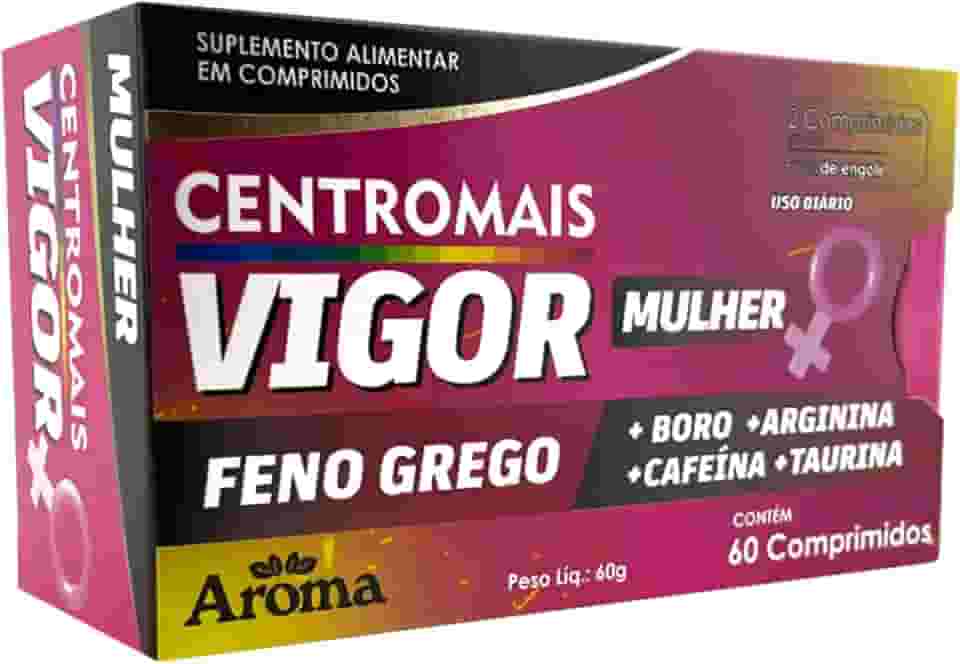 Centro Mais Vigor Mulher - 60 Comprimidos - Suplemento Energético Natural - Bem-Estar e Energia Feminina