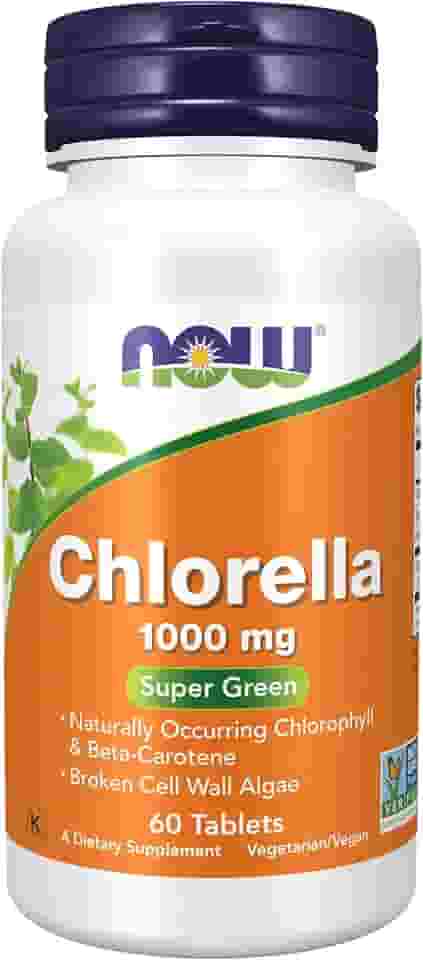 Chlorella 1000mg 60 Tabletes - Now Foods