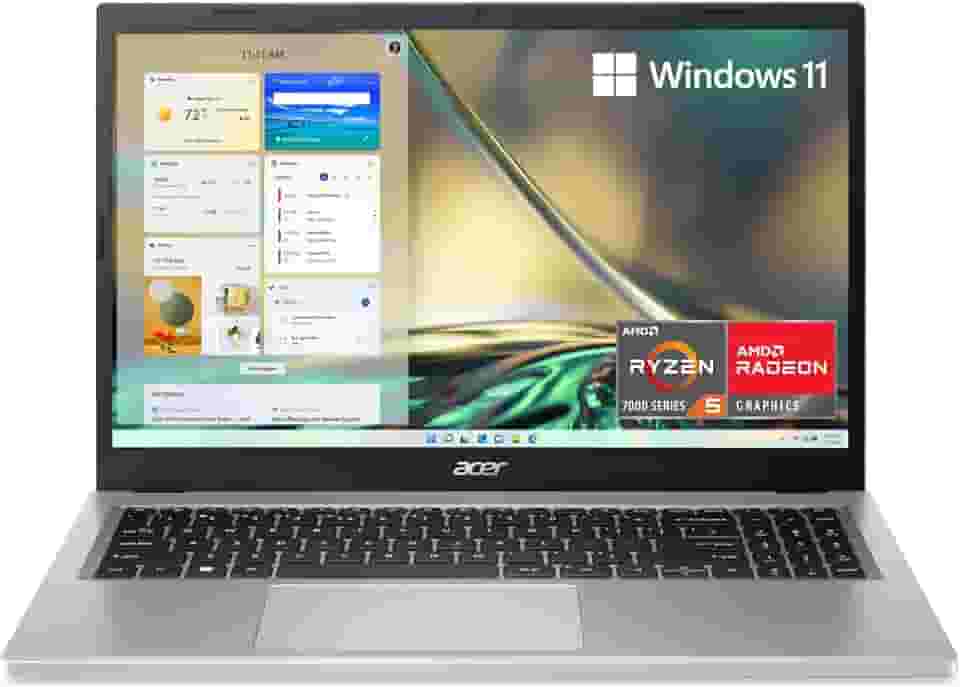 Acer Laptop fino Aspire 3 A315-24P-R2SC | Tela IPS Full HD de 15,6" | Processador AMD Ryzen 5 7520U Quad-Core | Gráficos AMD Radeon | 8GB LPDDR5 | SSD NVMe de 256 GB | Wi-Fi 5 | Windows 11 Home