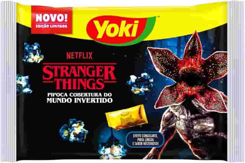 Yoki Pipoca para Micro-Ondas Cobertura do Mundo Invertido Stranger Things Pacote 140g