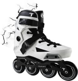 Patins Traxart Revolt Branco Inline Freestyle - 80mm ABEC-9