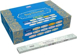Incenso Nag Champa Massala Collection - 25 Caixas com Diversas Fragrâncias | 15g Cada; 250 Varetas | Ideal para Relaxamento e Meditação | 50m Queima