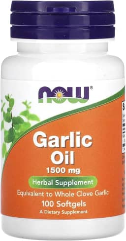 Óleo de Alho, Now Foods, 1,500 mg, 100 Softgels, Importado