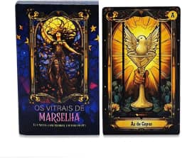 Flash, Tarô Os Vitrais de Marselha 78 Cartas com Manual