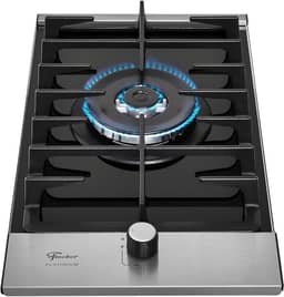 FISCHER COOKTOP À GÁS 1 BOCAS TRIPLA CHAMA PLATINIUM MESA VIDRO PRETO 33790-92104