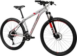 Caloi Bicicleta Aluminum Pro, Aro 29, Tamanho 17, Câmbio Microshift 20 Velocidades, Branca
