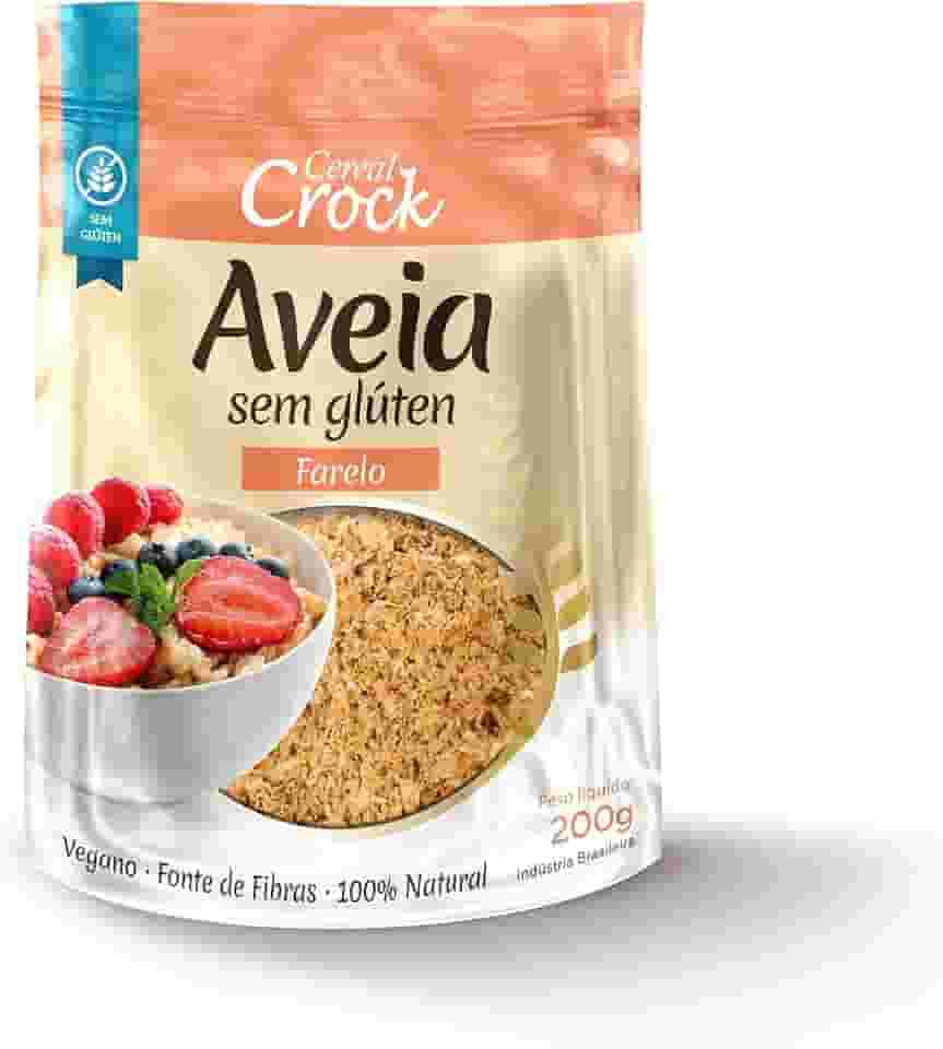Farelo de aveia sem glúten Cereal Crock 200g