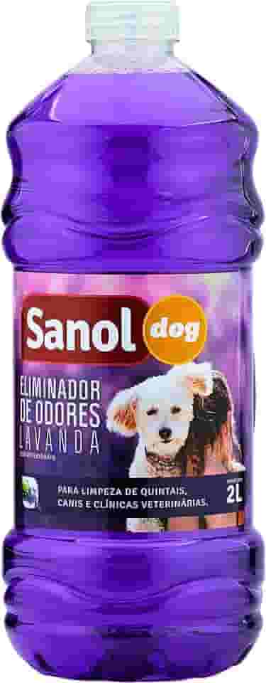 Eliminador de Odores Para Cães e Gatos, Lavanda, Sanol Dog, 2 litros, Roxo