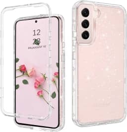 DUEDUE Capa para celular 15.4 cm glitter transparente