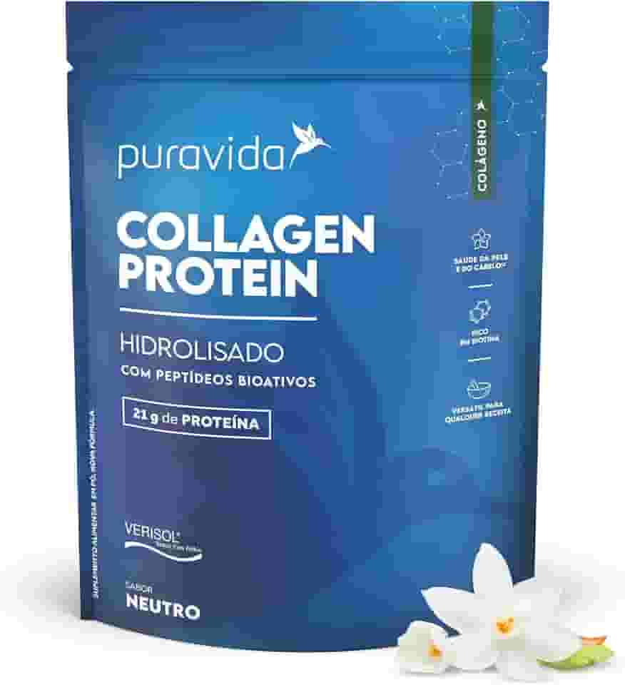 Puravida Suplemento Alimentar Collagen Protein Neutro 450g