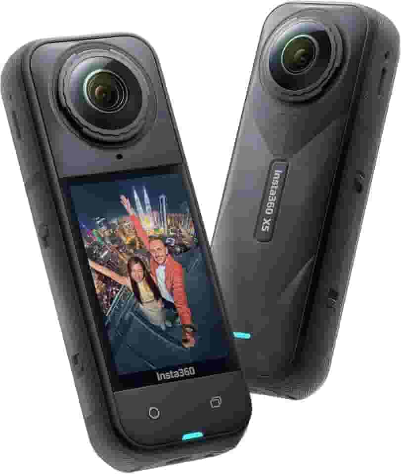Insta360 X5 – Câmera de ação 8K 360° à prova d'água, com pouca luz, efeito de bastão de selfie invisível, lente robusta e substituível, bateria de 3 horas, protetor de vento embutido, estabilização