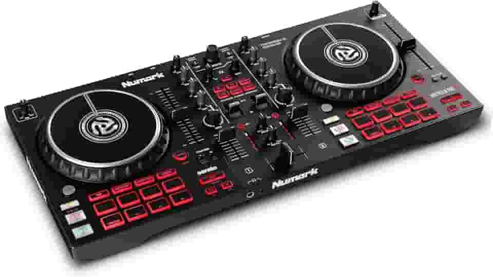 Controlador Numark Mixtrack Pro FX Serato DJ com 2 decks, mixer, botões de efeitos e interface de áudio