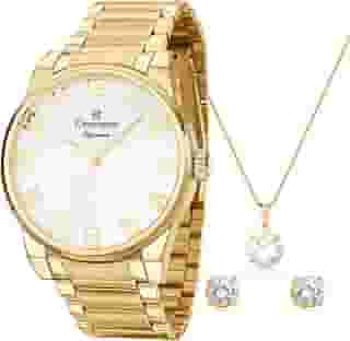 Relógio Champion Analógio CN27652W Feminino + Semijóia