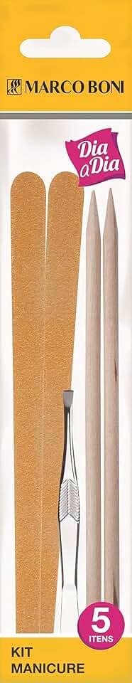 Kit com 02 Lixas, 02 Palitos e 01 Pinça, 6018, Marco Boni, 5 Itens