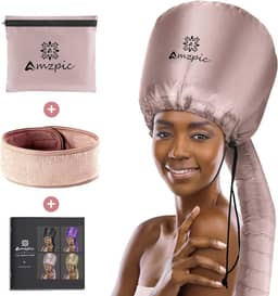 Acessório para Secador de Cabelo com Capuz de Capô - Secador de Cabelo com Capô Extra Grande Macio e Ajustável para Acelerar O Tempo de Secagem Em Casa, Fácil de Usar para Modelar, Ondular e Condicionamento Profundo (Rosa)