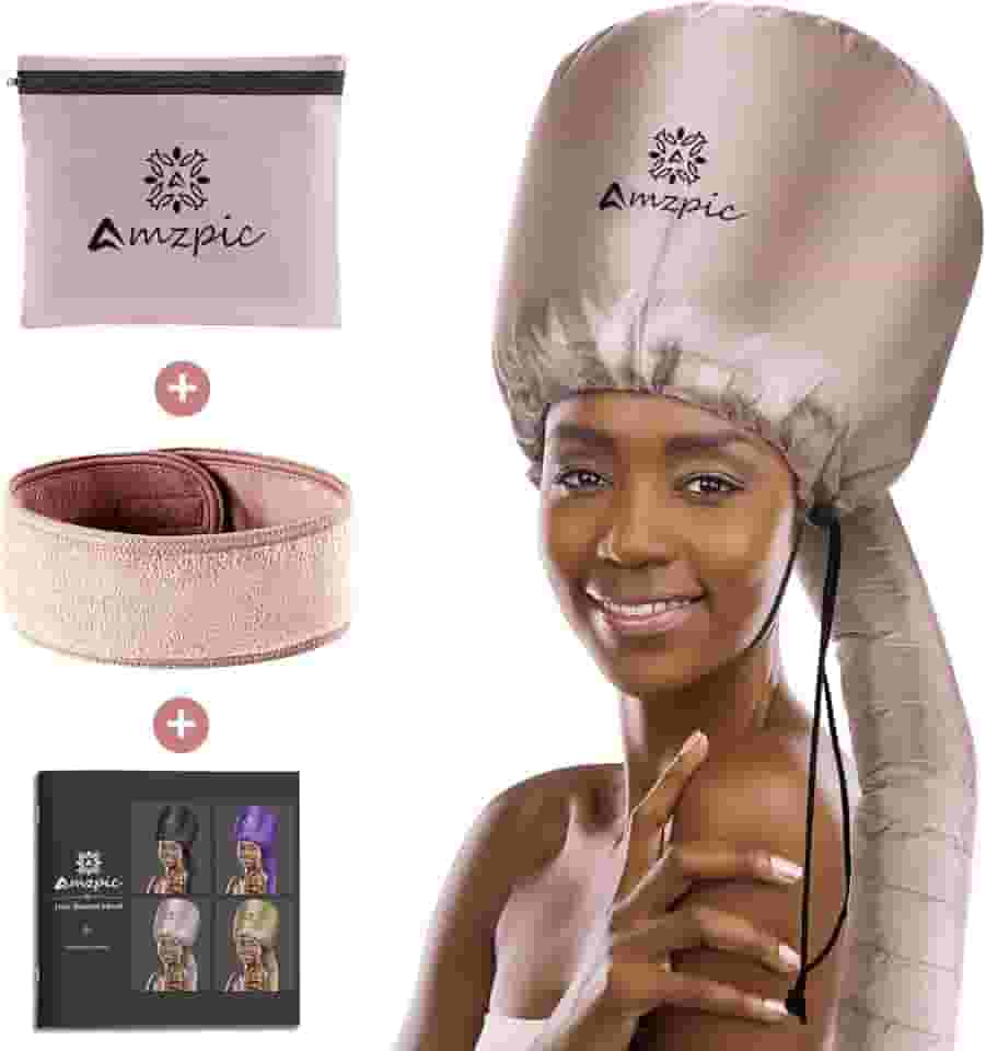 Acessório para Secador de Cabelo com Capuz de Capô - Secador de Cabelo com Capô Extra Grande Macio e Ajustável para Acelerar O Tempo de Secagem Em Casa, Fácil de Usar para Modelar, Ondular e Condicionamento Profundo (Rosa)