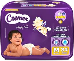 Fralda Cremer Econômica M 34 Unidades
