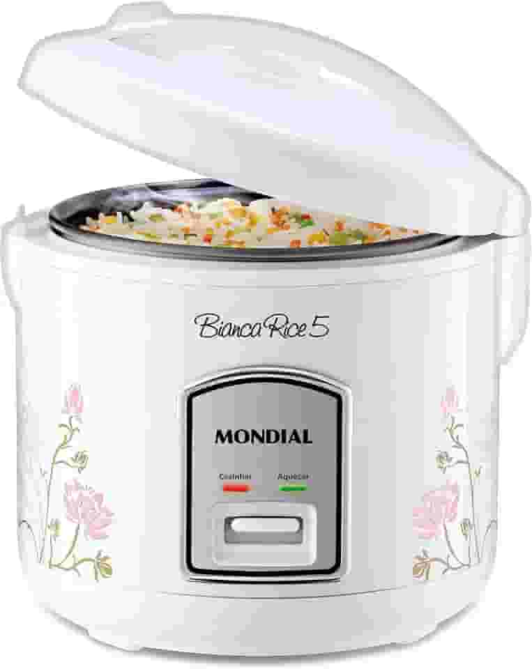 MONDIAL Panela De Arroz Bianca Rice 5, Branco, 400W, 110V - NPE-05-5X