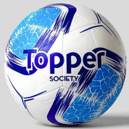 Bola de Society Topper Tamanho Oficial Grama Sintética Profissional Futebol Treino Jogo Masculino Feminino Fut7 Gramado Sintético Adulto Juvenil Original Colada Impermeável Resistente Durável