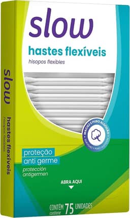 Hastes Flexíveis - 150 Unidades, Cor Branco, Lanossi Beauty & Care.