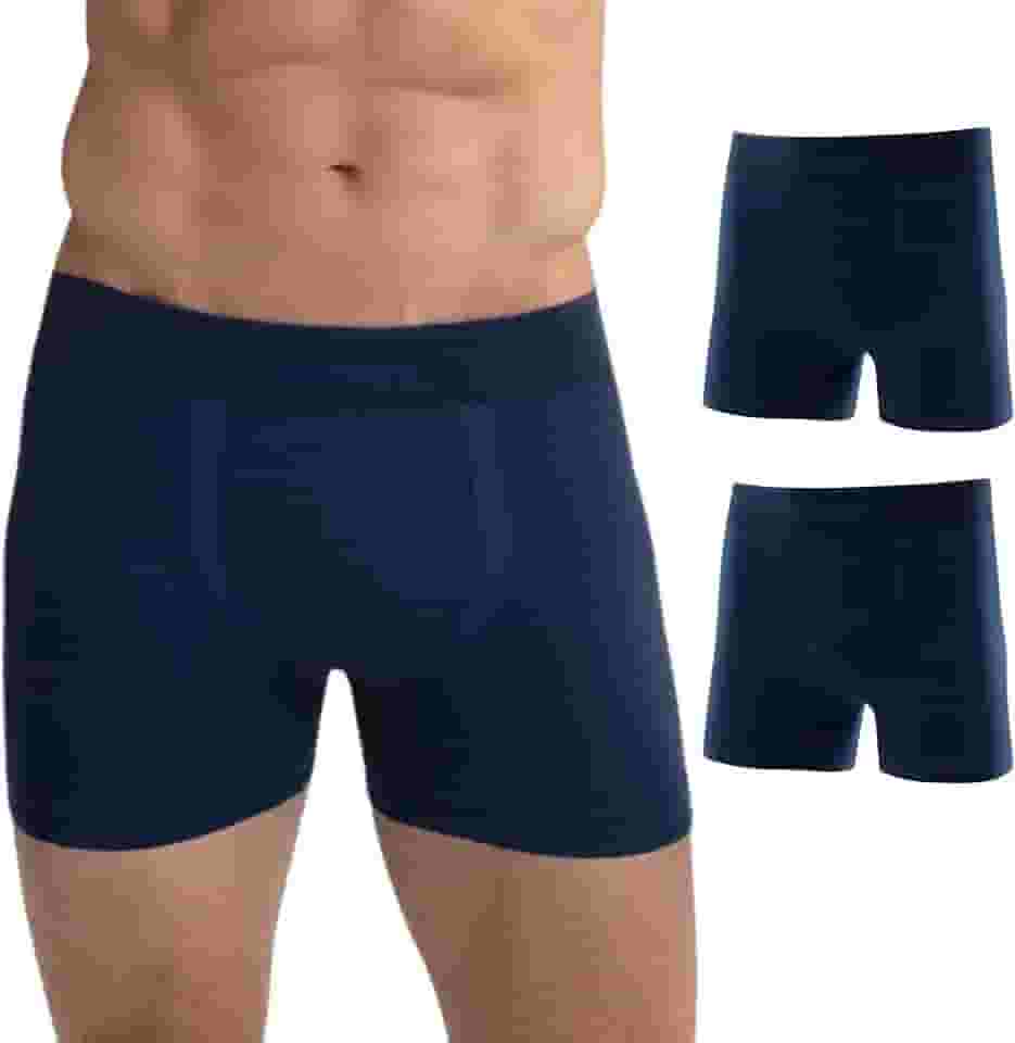 Kit 2 Cuecas Boxer Mash Sem Costura Modelagem Anatômica Masculino Adulto