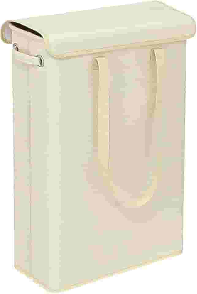 Cesto de Roupa Suja com 60 * 39 * 19CM, 46Litros Cesto de Roupa Suja Dobrável com Alça, Cesto de Armazenamento Alto, Organizador Multiuso Flexível Lavanderia Banheiro Quarto Dormitório (Bege)