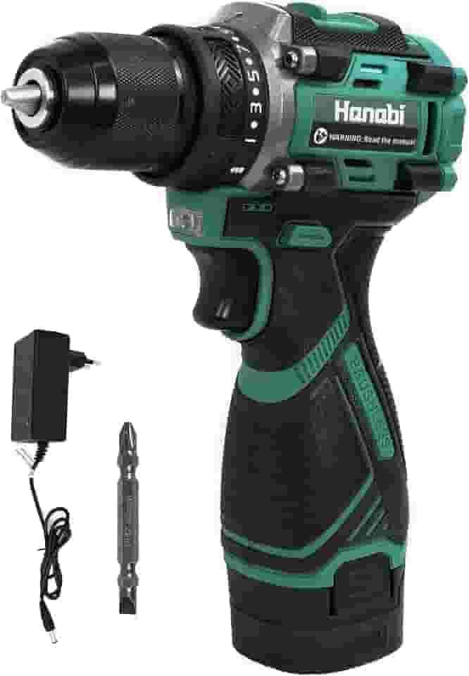 Parafusadeira furadeira Brushless 10mm Leve Sem Fio Bateria 16.8V 1500mAh Portátil Hanabi