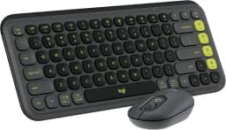 Combo Teclado e Mouse sem fio Logitech POP Icon com Teclas e Botões Personalizáveis, Clique Silencioso, Easy-Switch para até 3 dispositivos e Conexão Bluetooth - Grafite